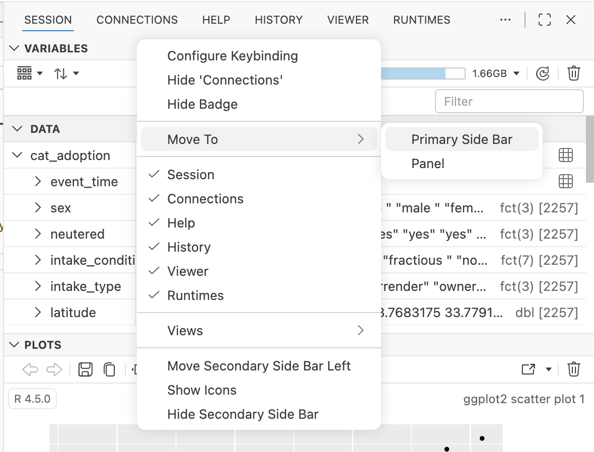 Customizable pane layout in Positron