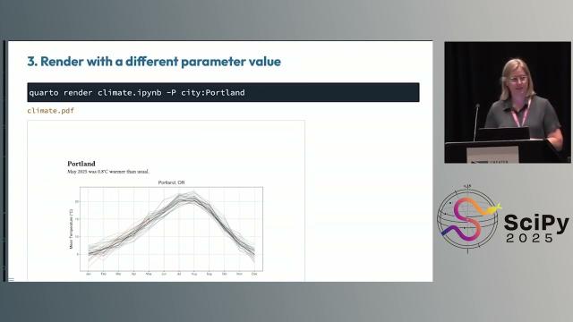 Charlotte Wickham - From One Notebook to Many Reports: Automating with Quarto | SciPy 2025